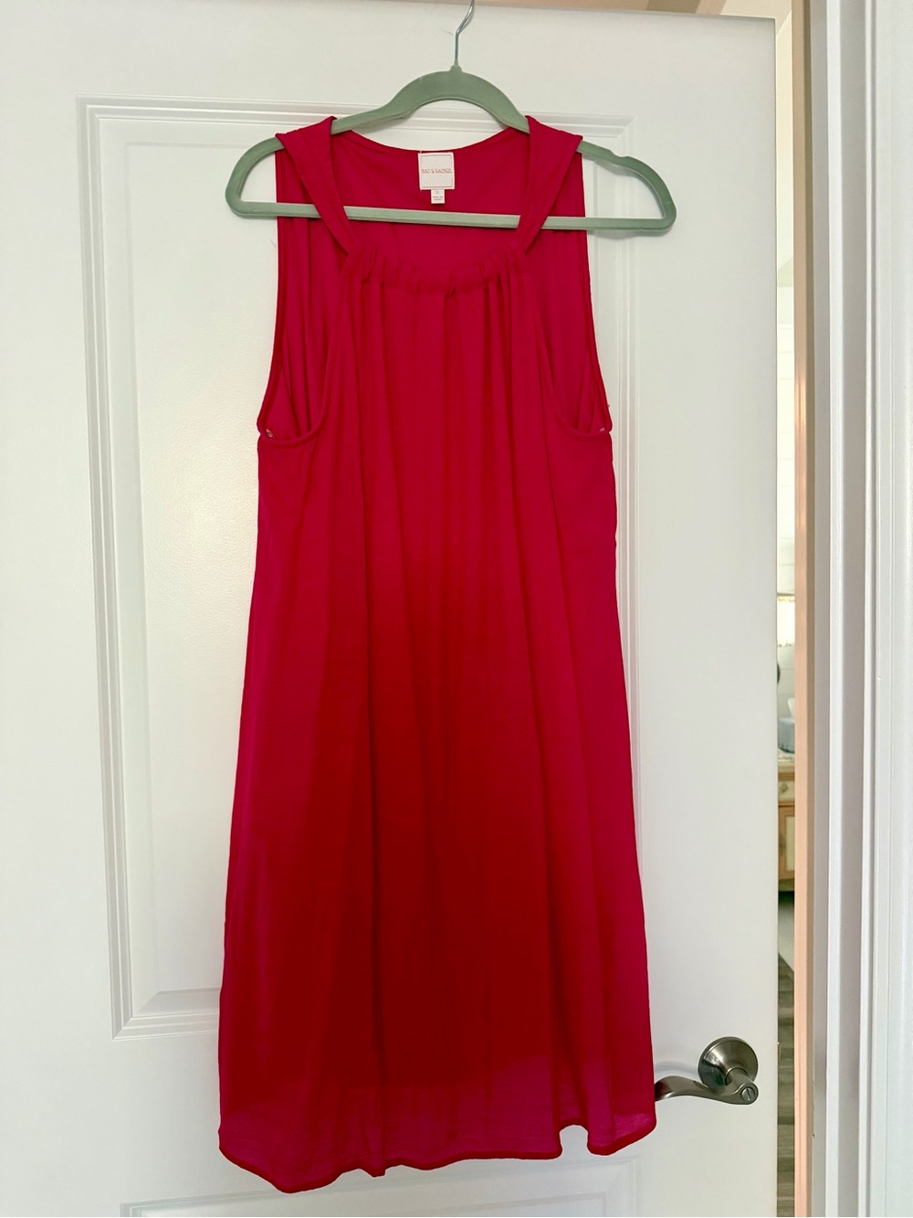 Zac & Rachel Red Sleeveless A-Line Dress